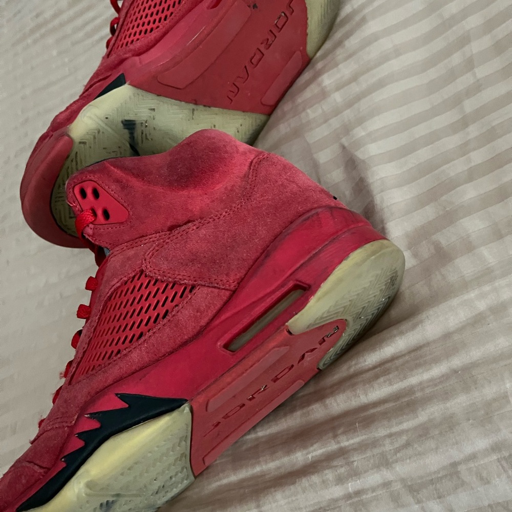 Red Air Jordan Sneakers - Picture 3 of 4